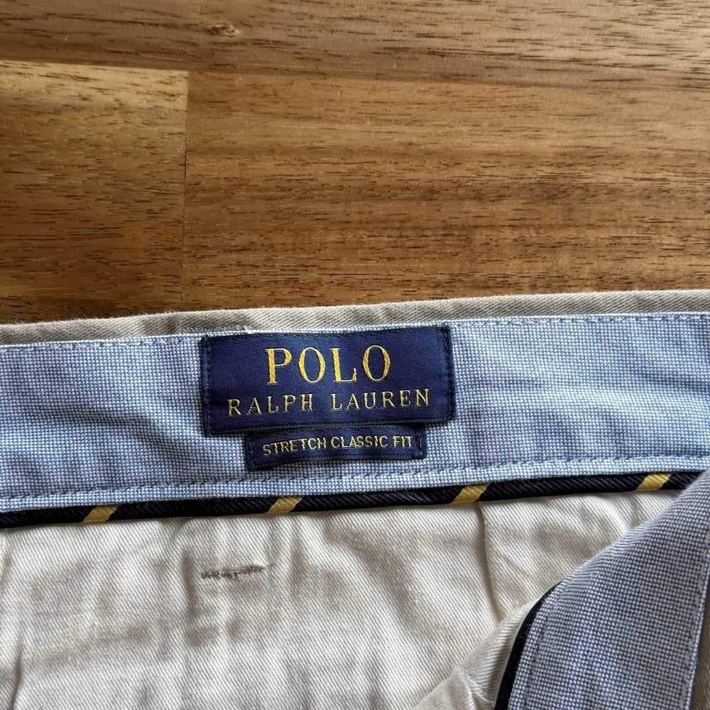Polo Ralph Lauren Stretch Classic Fit Pants The Polo Chino Men's 48B‎ x 30 NWT - Picture 11 of 16